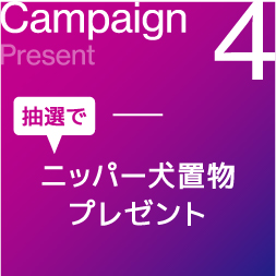 campaign4　ニッパー犬置物プレゼント