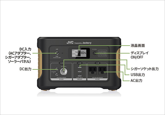 JVCケンウッドJVC Jackery BN RB62 バッテリー 充電 キャンプなどに！