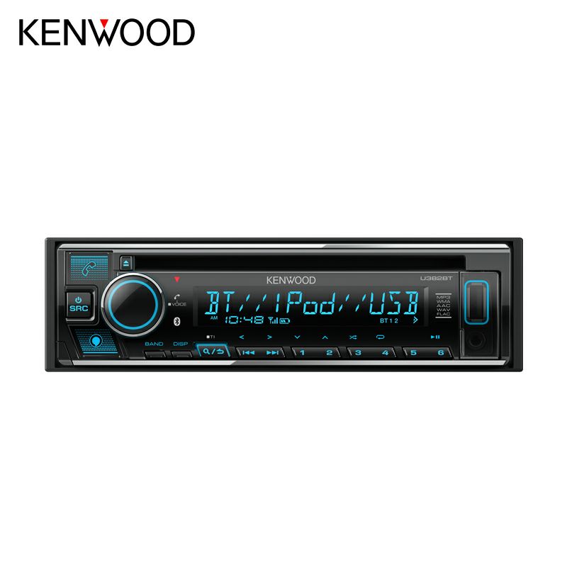 KEN WOODIDINサイズ CD/USB/BIuetoothレシーバー車・バイク・自転車