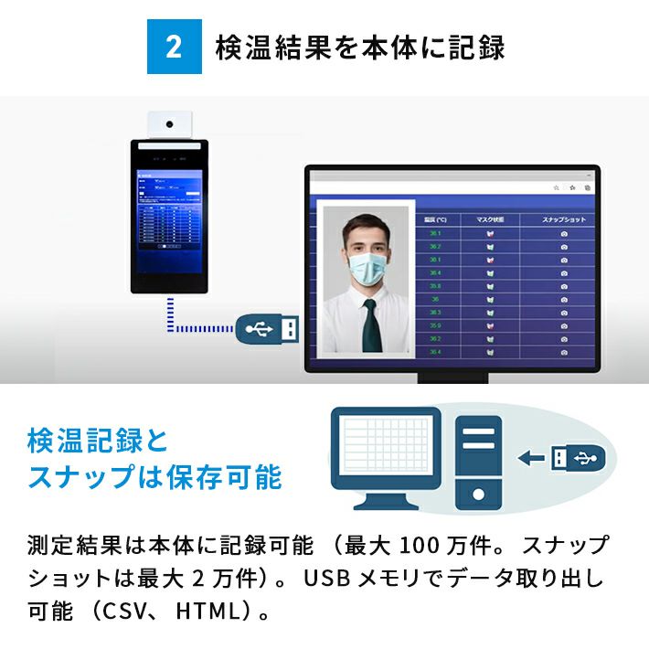 AI検温ステーション（床上スタンド型） VA110-STD-4SET | JVC