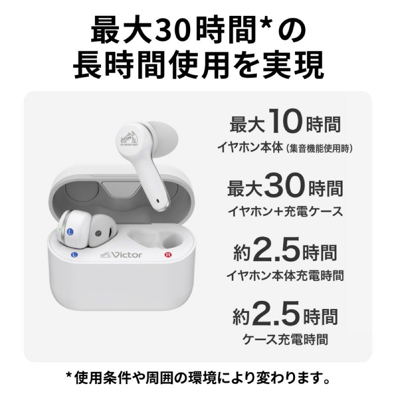 みみ楽 ワイヤレスボイスレシーバー（集音器） EH-W10 | JVCケンウッド 