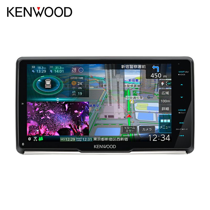 KENWOOD ケンウッド 彩速ナビ MDV-S709 2024年購入 2024年春最新地図搭載