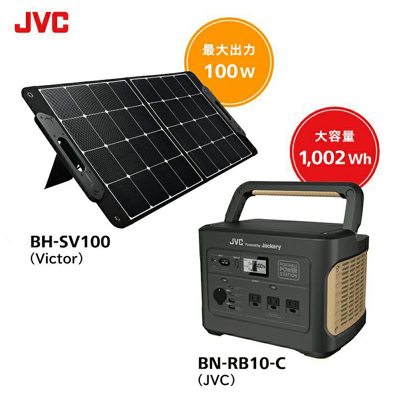 決まりました ポータブル電源と太陽光パネルのセット